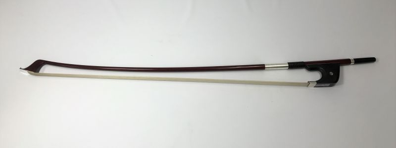 カーボン製コントラバス弓(金属部銀製・白毛)